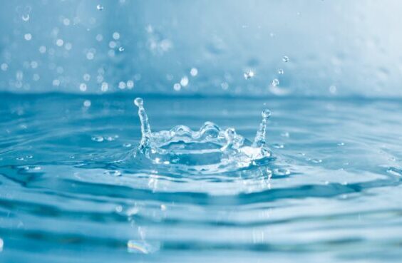 Water Background With Splashes